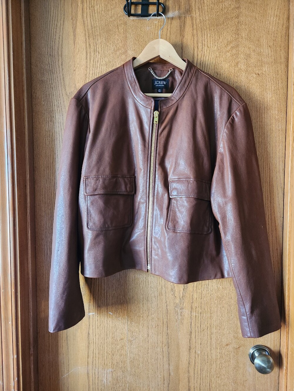 J.Crew Leather Bomber Jacket